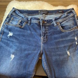 Silver jeans like new